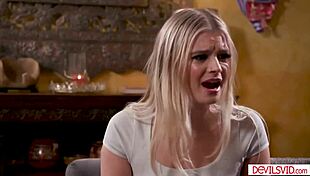 stepdad sneaks in to bang petite teen stepdaughter while stepmom's out