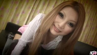 Asian babe Shiho Kano teases with toys then gangbang creampies