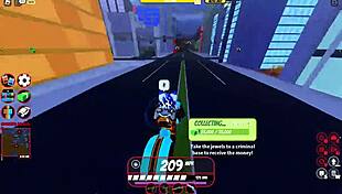 Roblox Jailbreak Cop Milf Delivers Intense Titty Fuck and Creampie Blowjob Action