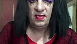 bisexual crossdresser shyly stuffs his hole full at home