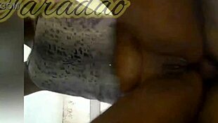 damn check this ebony bbw's fat ass getting wrecked deep in the bathroom on her feet