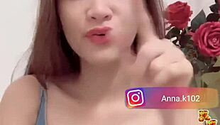 anna k102 shows off her big tits on instagram