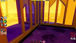 Roblox Jailbreak Cop Milf Delivers Intense Titty Fuck and Creampie Blowjob Action