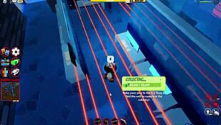 Roblox Jailbreak Cop Milf Delivers Intense Titty Fuck and Creampie Blowjob Action