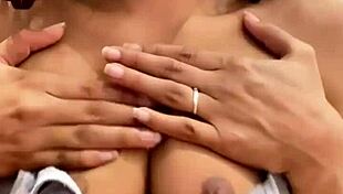 Young girl trembles with ecstasy showing rich body to orgasm