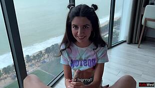 Win the Game and Get Awesome Footjob Sex with Creampie Reward