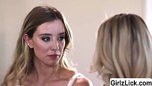 milf kendra james seduces skinny teen in lesbian threesome licking