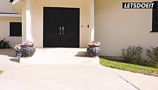 lovely lesbians kiss lick in steamy threeway fun