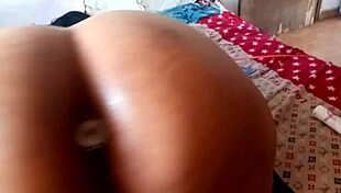 Dude this fat latina bbw takes bareback anal deep in her huge jiggling ass pov