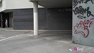 public fan anty bends over tracks teasing blowjob skills nearby