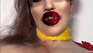 Goddess in glasses demands cash before you worship