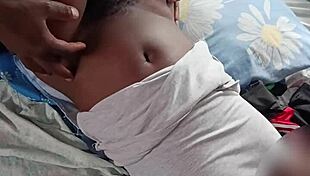 Petite Chocolate Lady's Hairy Pussy Morning Moan Fest