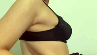 young millie rides dildo till she squirts wild