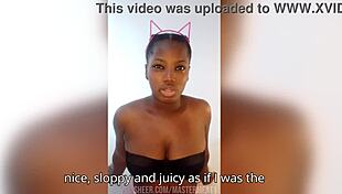 hottest ebony dirty talk cei makes you so lucky