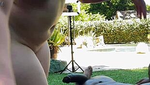Naughty Ivy Mayhem Craves Ray Black's Massive BBC Slam. Pool Guy Delivers While Hubby Away
