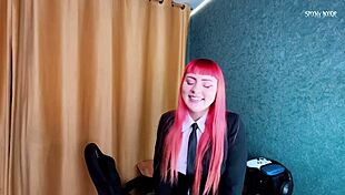 Makima Femdom Roleplay Seduces for Tight Pussy Creampie