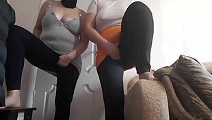 Two Hot Stepsisters Squirt And Scream In Leggings Orgasm Frenzy!