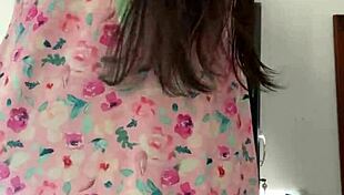 Spy Cam Catches Innocent Pajama Girl Flashing Curvy Tits And Pussy Secrets