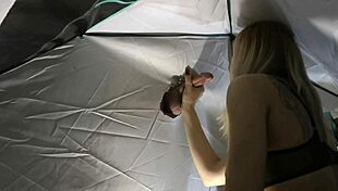 horny blonde milks gloryhole cock to ruined orgasm cumshot