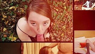 gorgeous british 18 year old teases with her first head skills