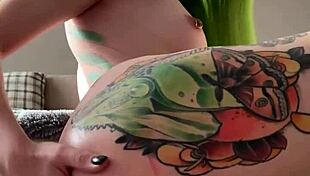 young girl teases her ass with fingers then fists it deep