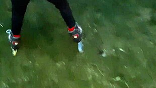 Paid Coach for Roller Skating Lesson with Lesbian Cunnilingus Illusion