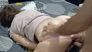 Clothed French Slut in Satin Panties Gets Doggystyle Pounded POV with Ass Licking and Dirty Talk