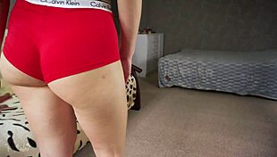 Long Legs Milf Teases Fetish In High Heels Calvin Kleins Hard