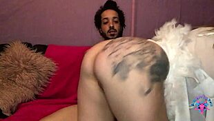 hey watch madame snow's big ass milf twerk in lingerie while wet bj and dildo ass play on huge interracial cock