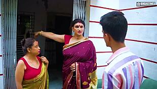 देसी नौकरानी भाभी देवर की कच्ची चुदाई पकड़ लेती हिंदी हिट