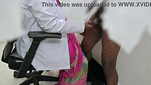 Indian lady doc sneaks peeks at patient's thick cock on hidden cam 😏🍆