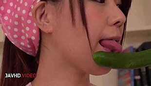 Mature Japanese babe blows cock then takes intense creampie pounding