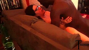 😈 bbw ebony milf hosts wild christmas orgy deepthroating bbc and taking creampies 🍆💦