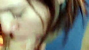 cheating bride sneaks for oral creampie while hubby sleeps