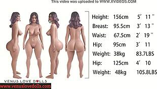 venus love doll jiggles wildly in raw pounding