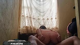 busty latina teen screams in fishnets