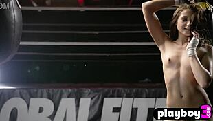 beautiful lingerie babes rip clothes in sexy workout striptease booty show