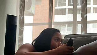 stepdad's huge cock stuffs my tight 18+ mouth deepthroat amateur couple blowjob!