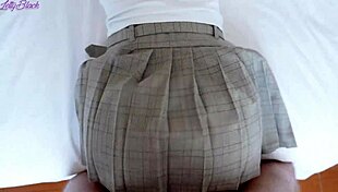 so the teacher bends this cute college babe over after class and accidentally creampies her tight pussy while she moans loud