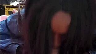 Ebony Queen Gives Boss Intimate Close-Up Oral Treat