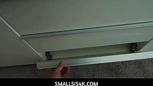 Incredible sexual tension builds smallsis4k step-sis Tristan Summers bent over fucked taboo big tits ass