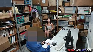 Shoplifting Teen Sucks Cock and Fucks to Escape Serious Charges