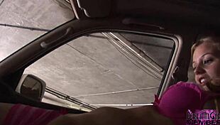 wanna see college cutie flash shaved pussy public?