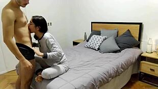 quarantine got us wild, homemade vid of me licking my screaming wife while hubby's away