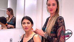 i can't resist francesca and anita's huge tits bouncing on my thick cock