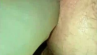 pov teen squats huge dildo fucking till she cums hard