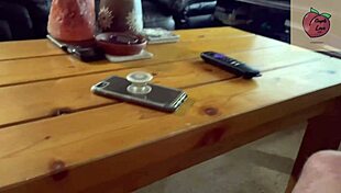 dads cheating so stepmom milf gets even sucking huge cock cum in mouth submissive moaning brunette