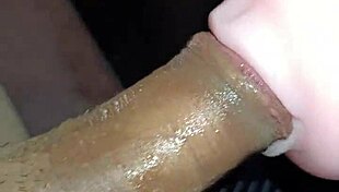 kissy blowjob leads to creampie filling her tight entrance completely