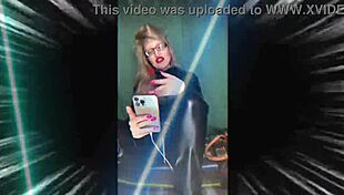 Sissy cries begging for piss with pouty lips in femdom toilet training