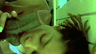 pov watch this chinese girl choke gag and spit on massive black cock from hungali